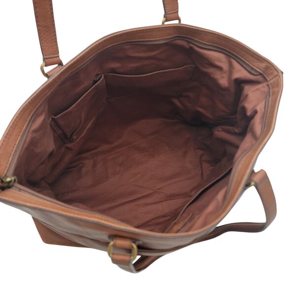 Fossil Leather Tote Bag - Picture 12 of 16